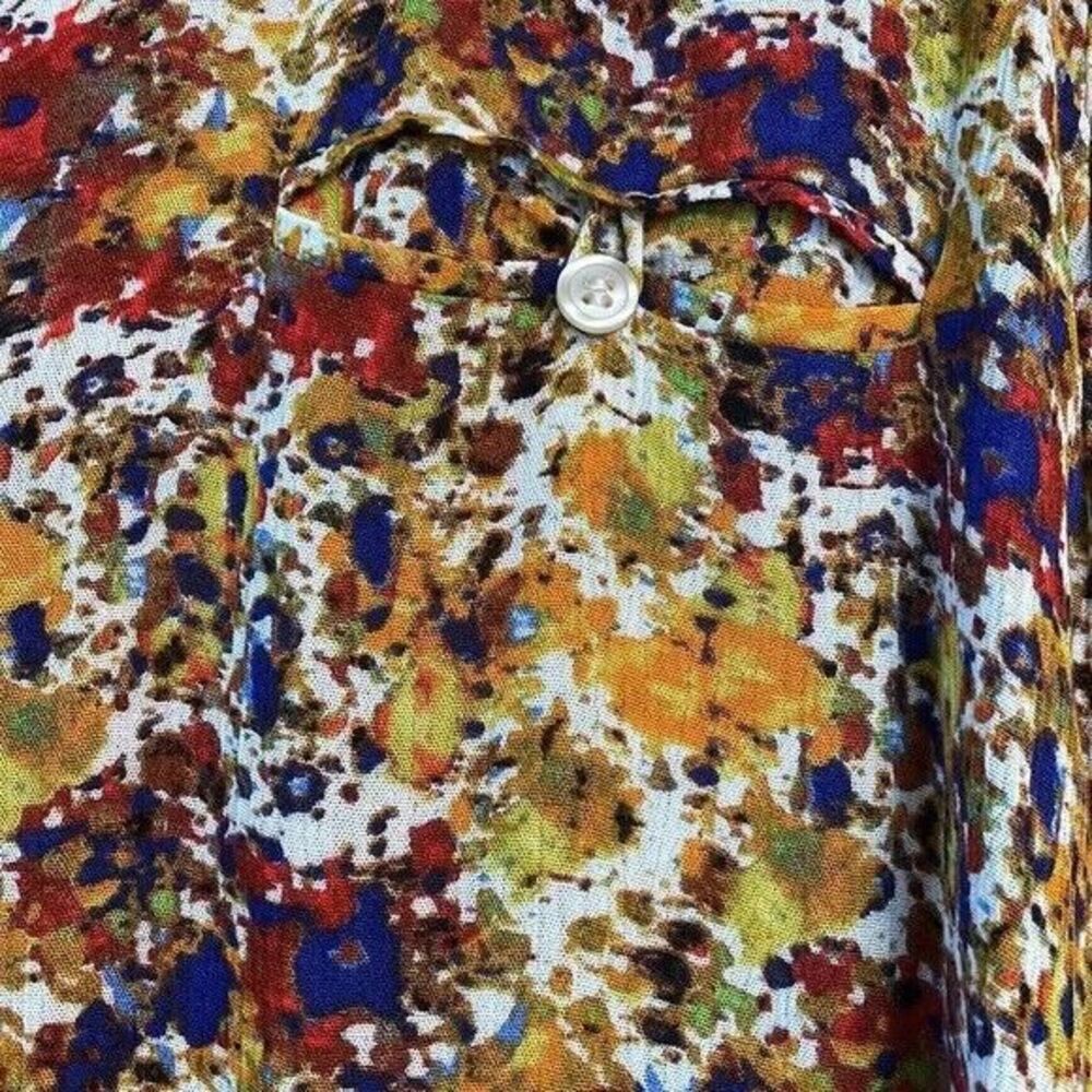 Kut From The‎ Kloth Floral Blouse - Button Front, Long Sleeves, Size XL - Picture 3 of 10